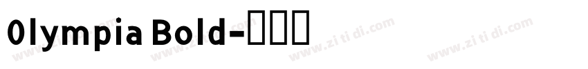 0lympia Bold字体转换